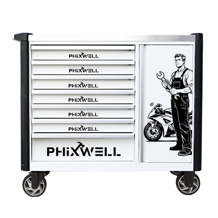 719516 PHIXWELL 7 lådor ny modell verktygsskåp