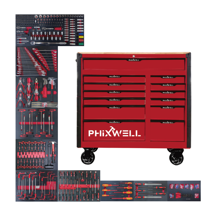 719518 PHIXWELL 13 lådor stort verktygsskåp